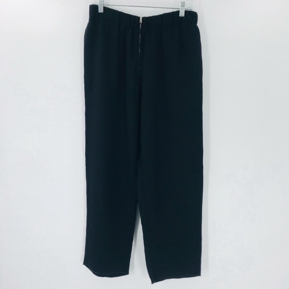 Forte Forte Straight Leg Cropped Trouser Pants Black Size 8